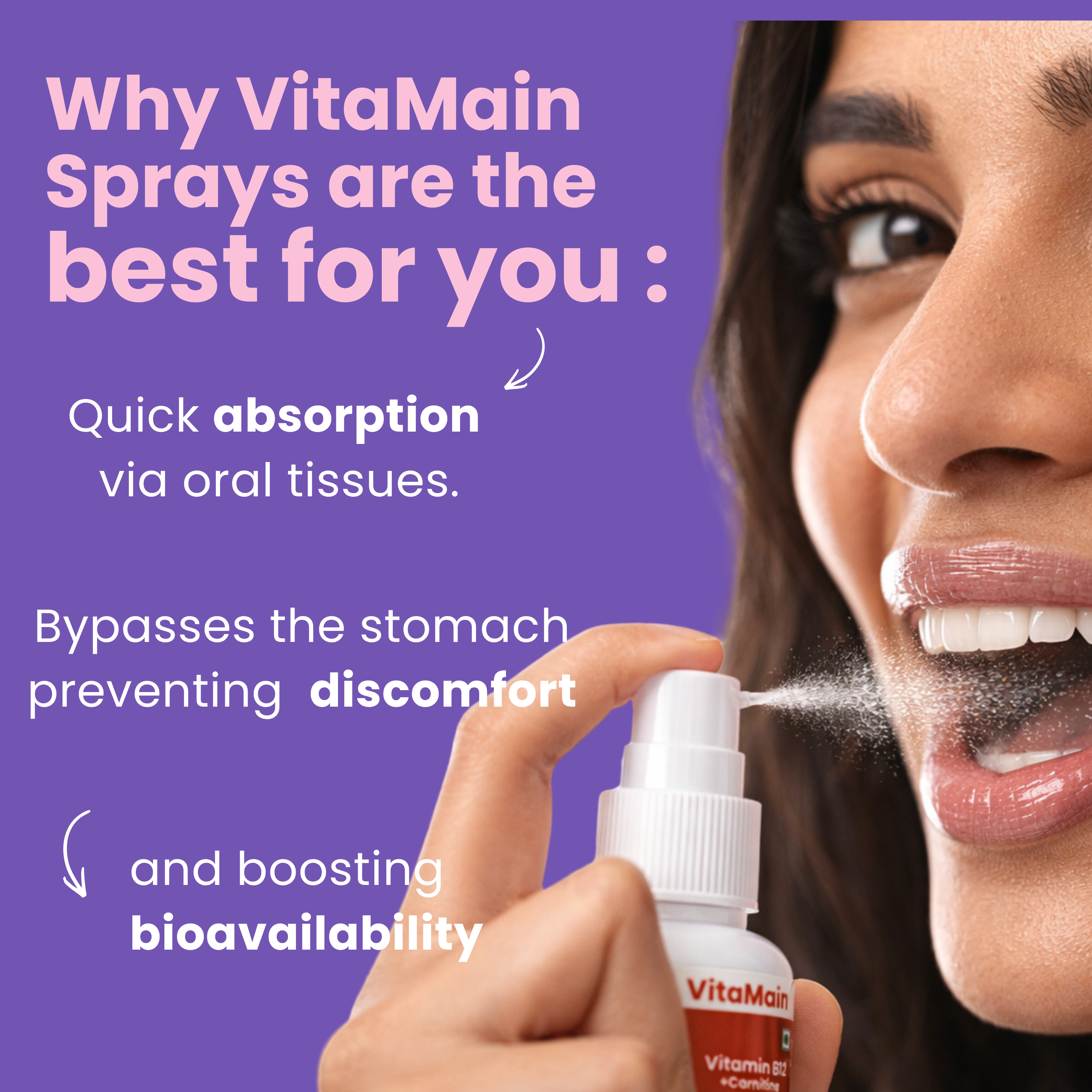 Melatonin Oral Spray (10mg) |  Sleep Support Spray for better sleep | Non Habit Forming | Fast Absorbing