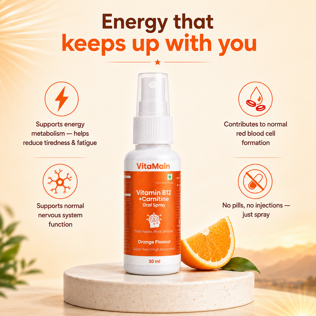 Vitamin B12 + Carnitine Oral Spray ( 30ml)